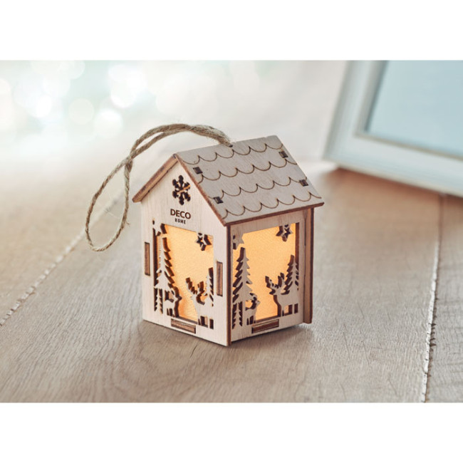 Custom Printed MDF House With Light - Image 1