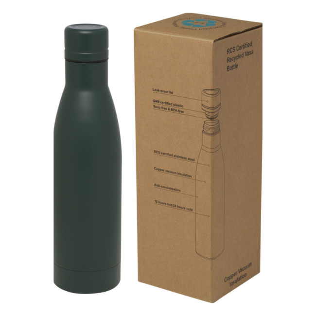 Custom Printed Vasa Recycled Stainless Steel Copper Vacuum Insulated Bottle 500ml - Image 1