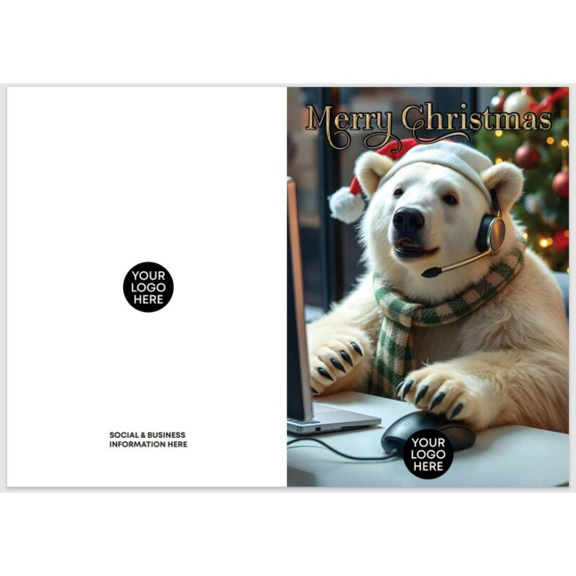 Custom Printed Call Centre Xmas Card - Image 1