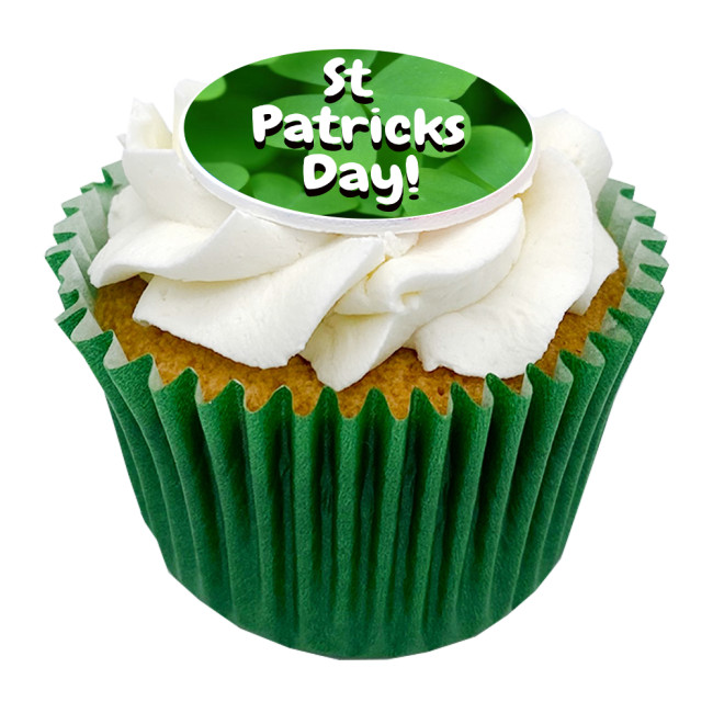 Custom Printed St Patrick's Day Cupcakes