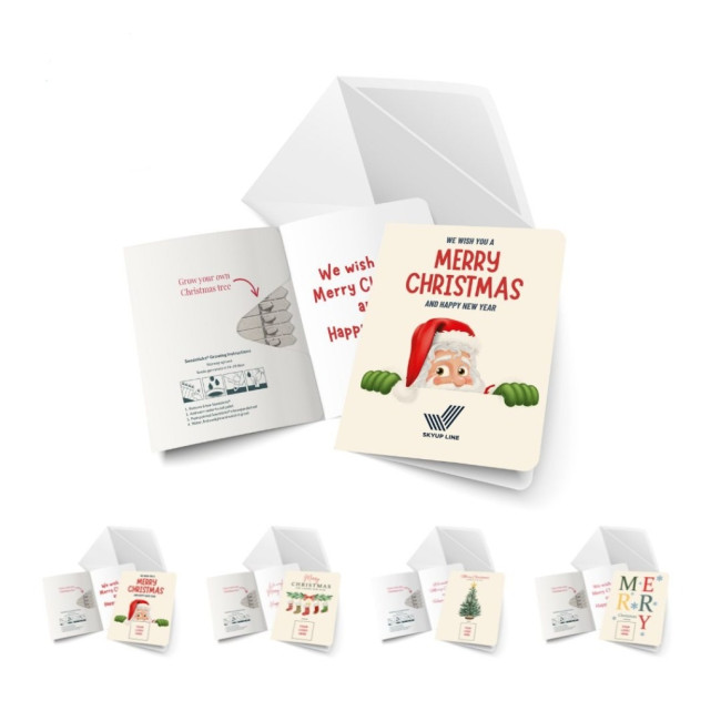 Custom Printed Christmas Seedsticks Greeting Cards - Image 5