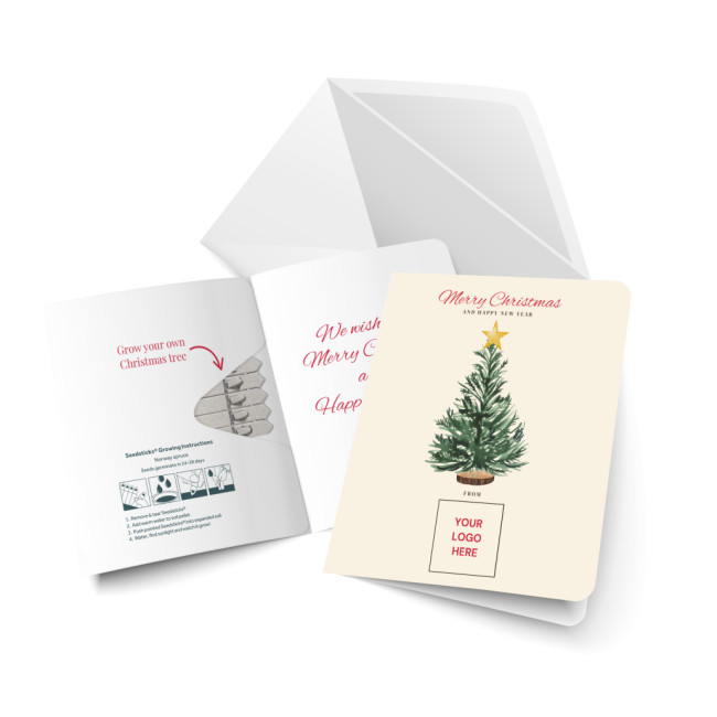 Custom Printed Christmas Seedsticks Greeting Cards - Image 4