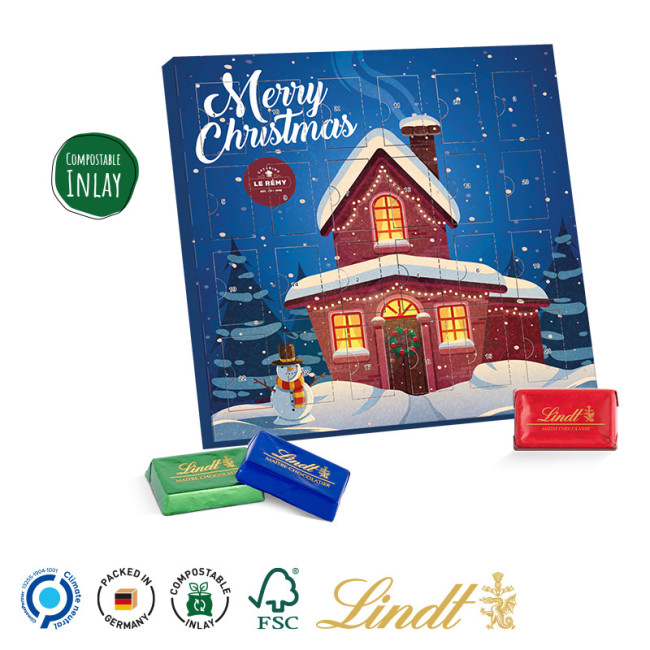 Custom Printed Lindt Mini Bar Chocolate Advent Calendar