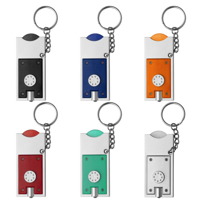 Custom Printed Key holder with coin - Image 1