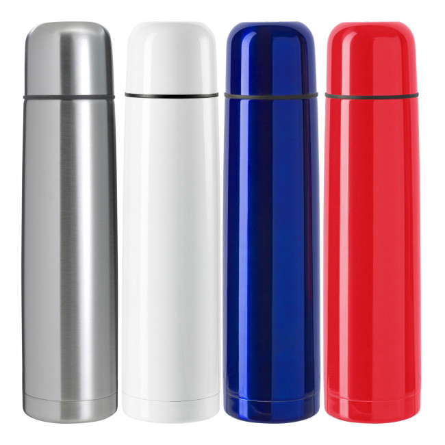 Custom Printed Stainless steel double walled vacuum flask 1000ml - Image 1