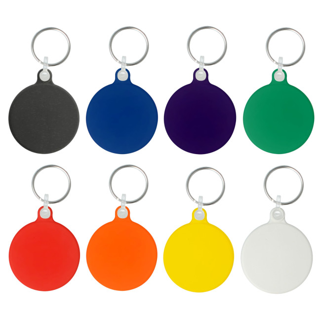 Custom Printed 45mm Circular Keyring - Image 1