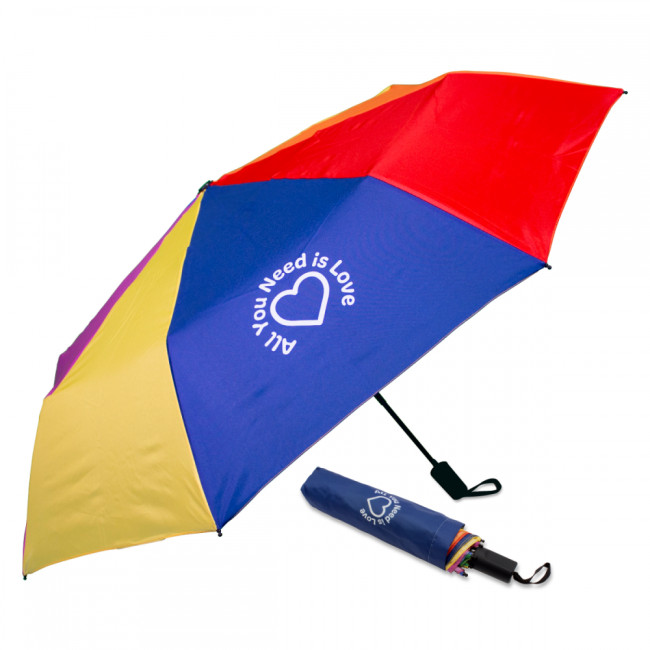 Custom Printed Full Colour Printed Compact Umbrella - Image 1