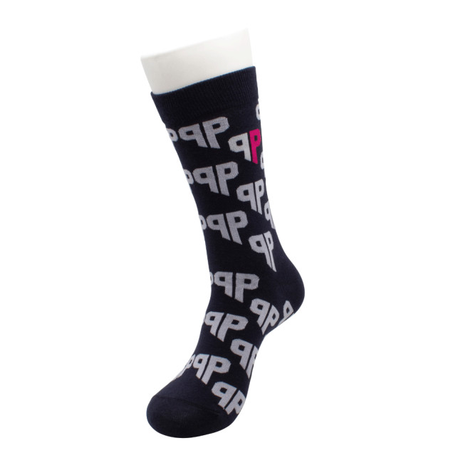 Custom Printed Jacquard Knitted Cotton Socks - Image 4