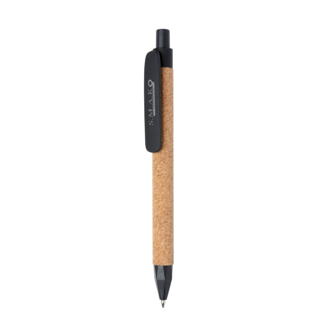 Custom Printed Write Wheatstraw And Cork Pen - Image 2