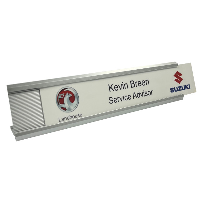 Custom Printed Insert Desk Nameplate Replacement Insert - Image 1