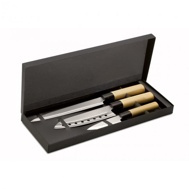 Custom Printed Japanese Style Knife Set - Image 5