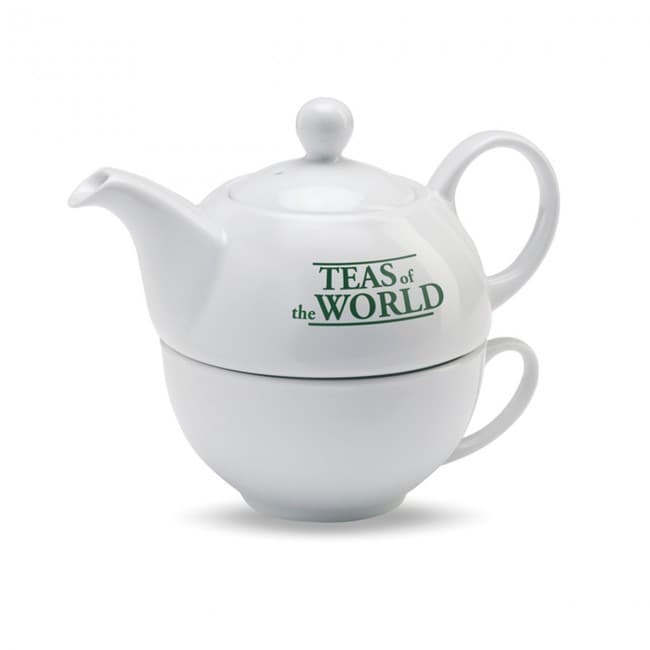 Custom Printed Teapot And cup Set 400ml - Image 6