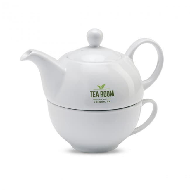 Custom Printed Teapot And cup Set 400ml - Image 3