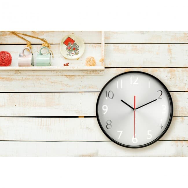 Custom Printed Wall Clock With Silver Background - Image 8