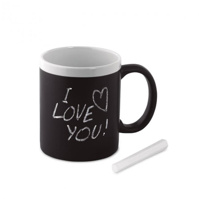 Custom Printed Chalk Mug 300ml - Image 1