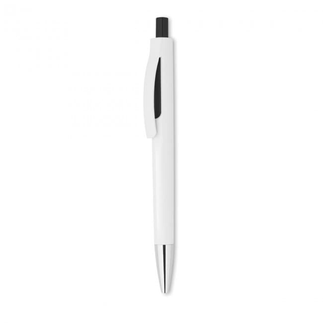 Custom Printed Push button pen with white ba - Image 12