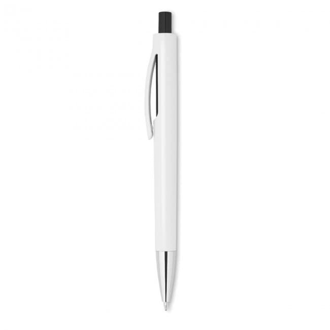 Custom Printed Push button pen with white ba - Image 11