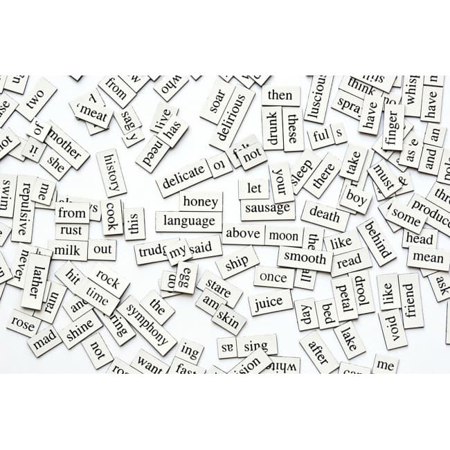 Custom Printed Magnetic Word Sets