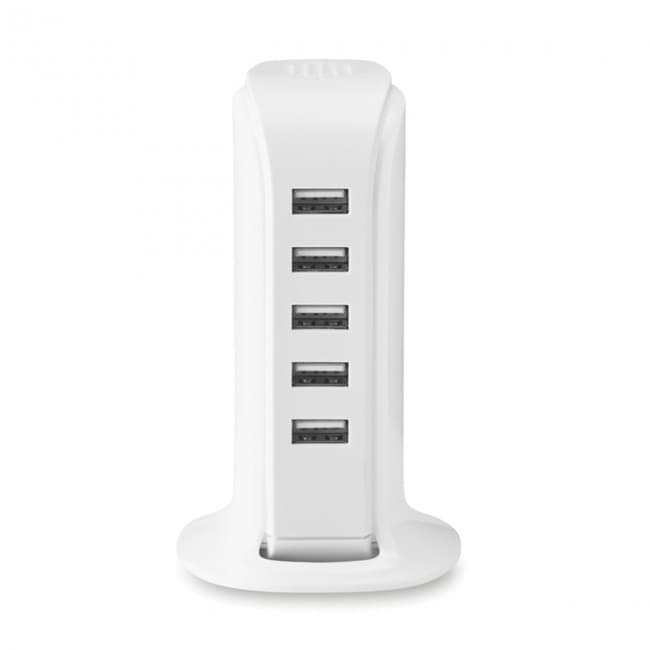 Custom Printed 5 port USB hub with AC adaptor - Image 6