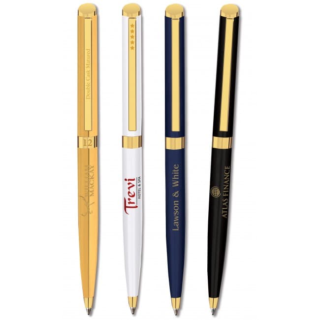 Custom Printed Elise Gold Ballpen by Inovo Design