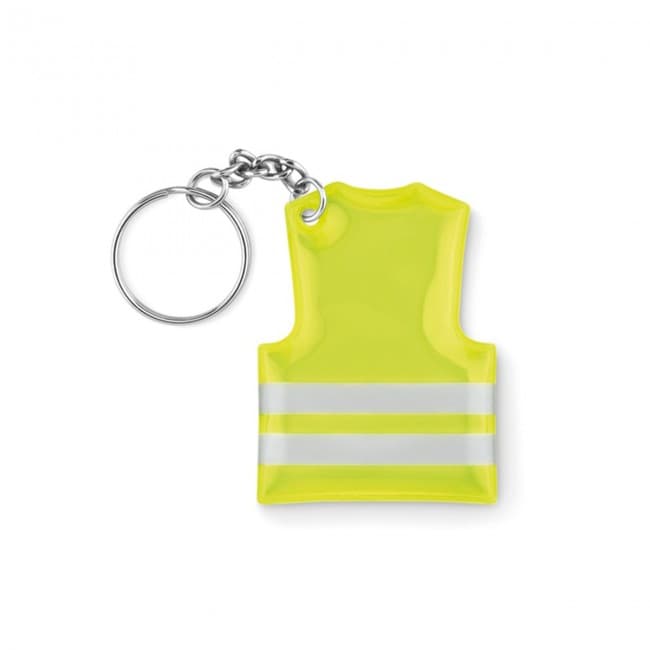 Custom Printed Keyring With Reflecting Vest - Image 2