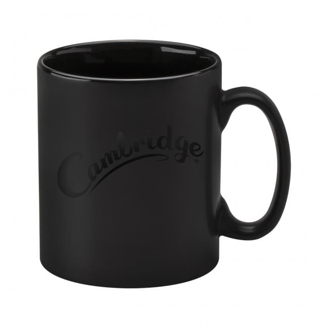 Custom Printed Cambridge Matt Black Mug