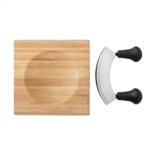 Custom Printed Bamboo Cheese cutter set - Image 1