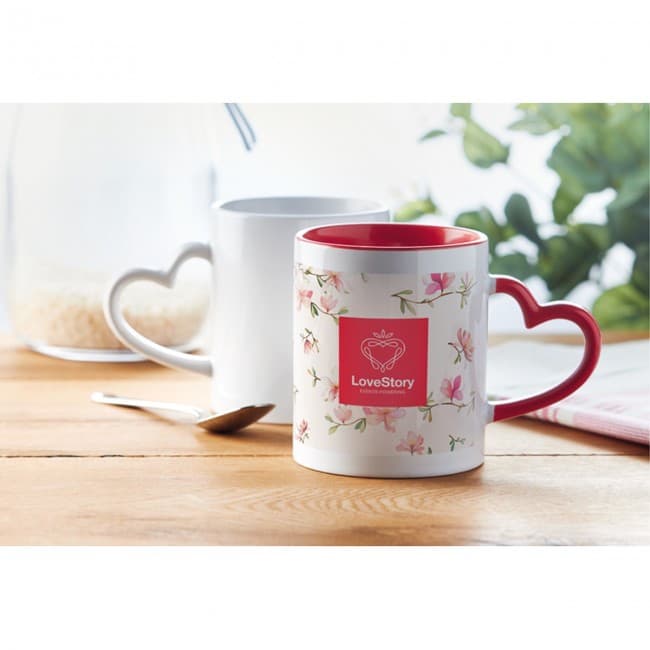 Custom Printed Ceramic sublimation mug 300ml - Image 2