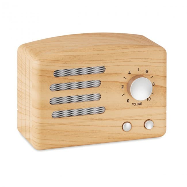 Custom Printed Wooden look Bluetooth Speaker - Image 1