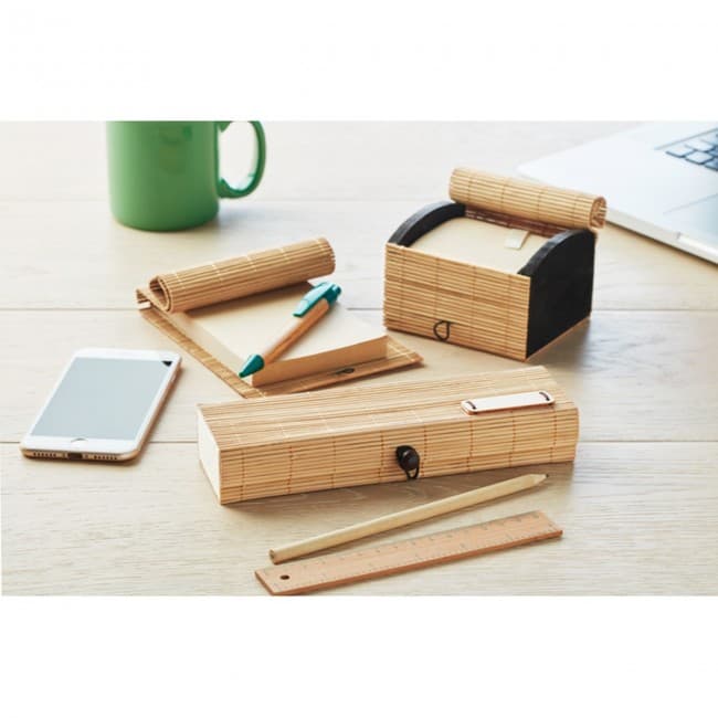 Custom Printed Bamboo stationary set - Image 3