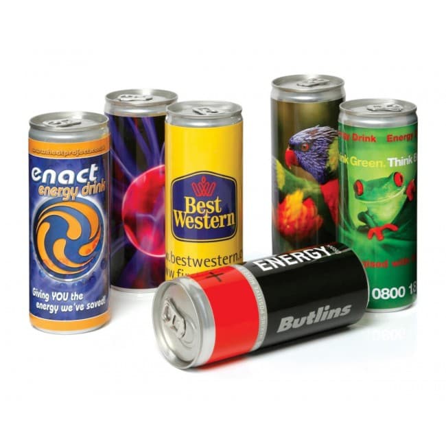 Custom Printed UK Stock Energy Drink - 250ml Can