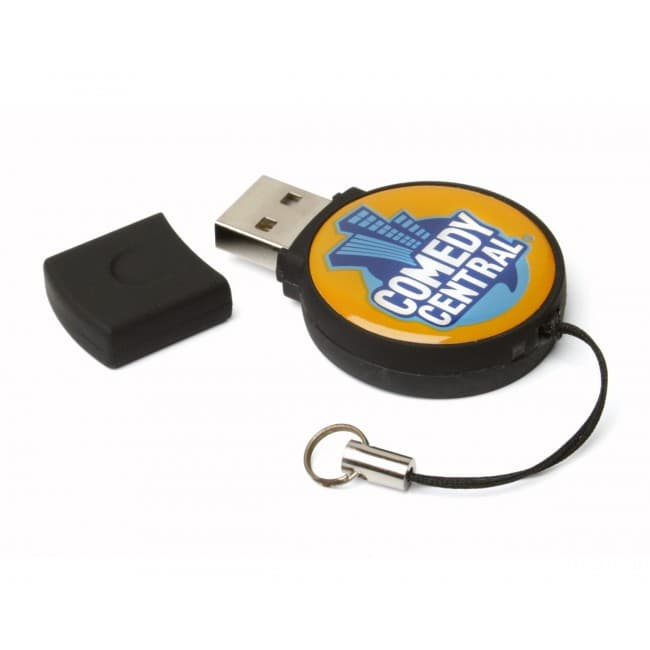 Custom Printed Epoxy Circle USB FlashDrive