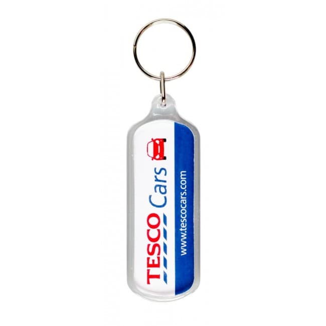 Custom Printed Lozenge Keyring