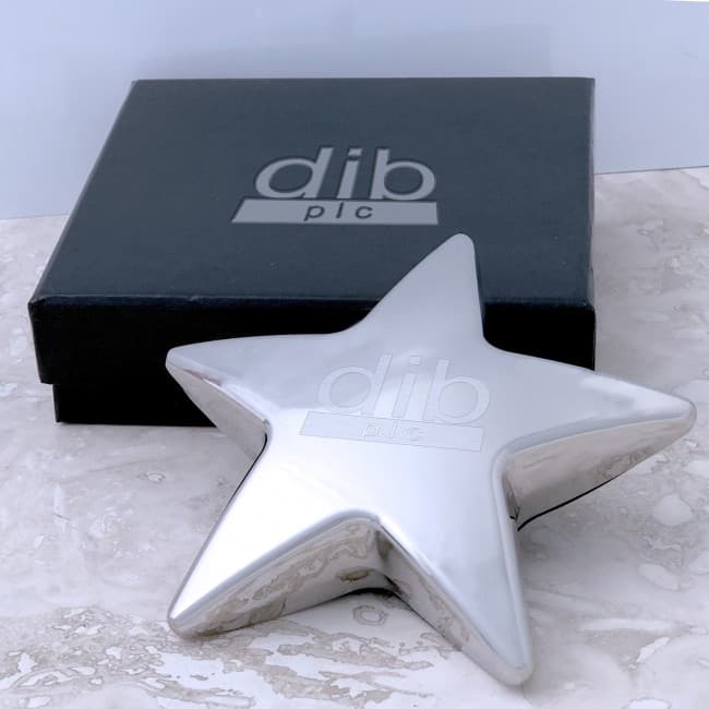 Custom Printed Star Paperweight / Award