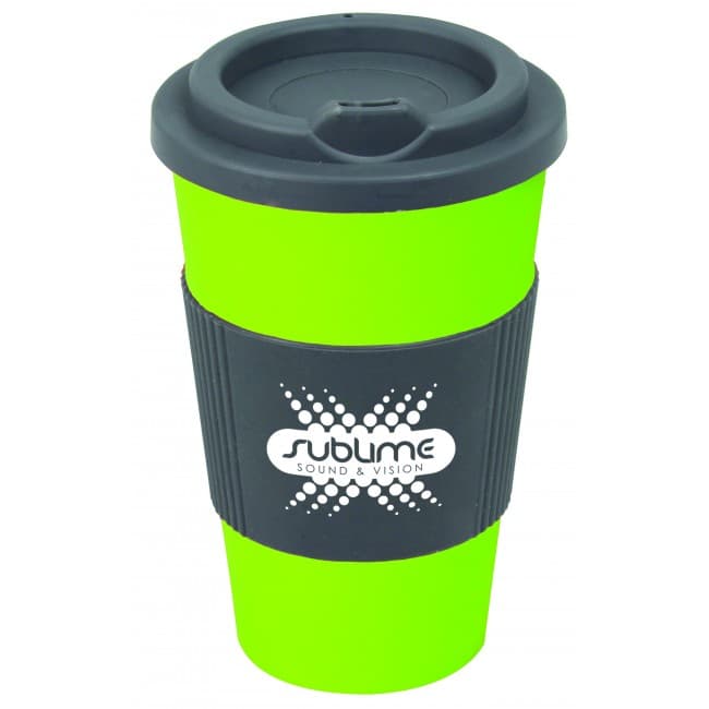 Custom Printed Smart-Mug Caffe Silicone Grip