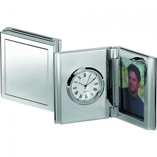 Custom Printed desk clock & photo frame