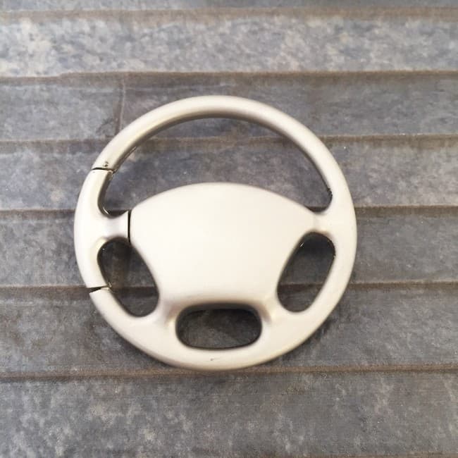 Custom Printed Steering Wheel Keychain