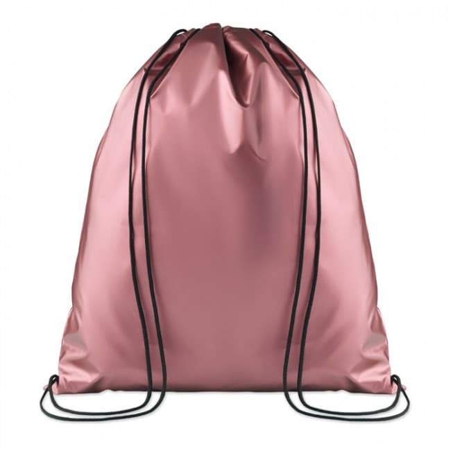 Custom Printed Drawstring bag shiny coating - Image 2