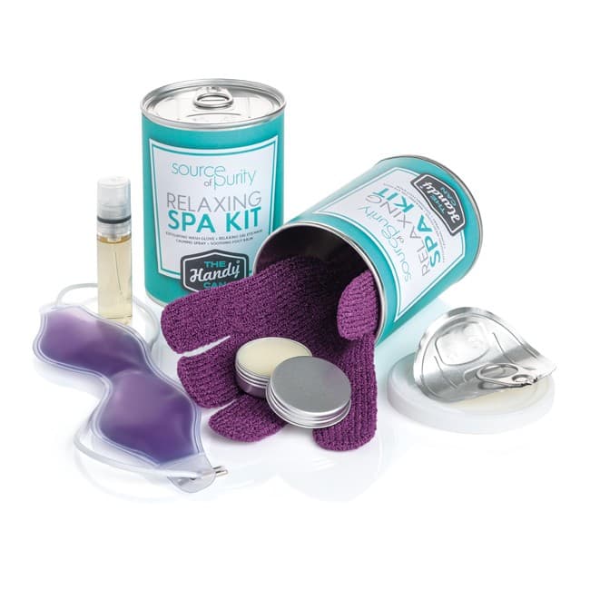 Custom Printed Relaxing Spa Handy Can Kit