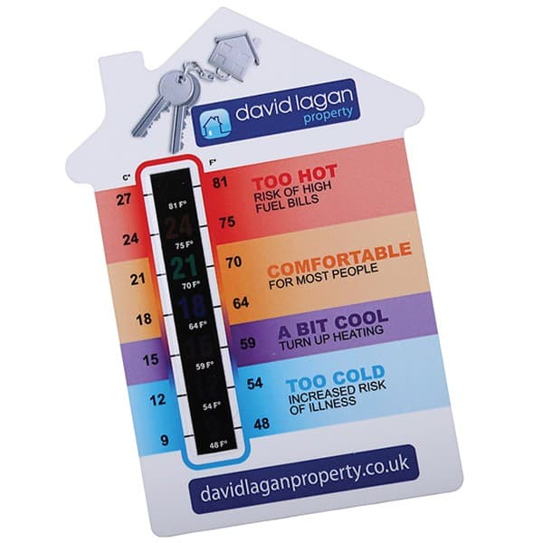 Custom Printed House Temperature Gauge Card