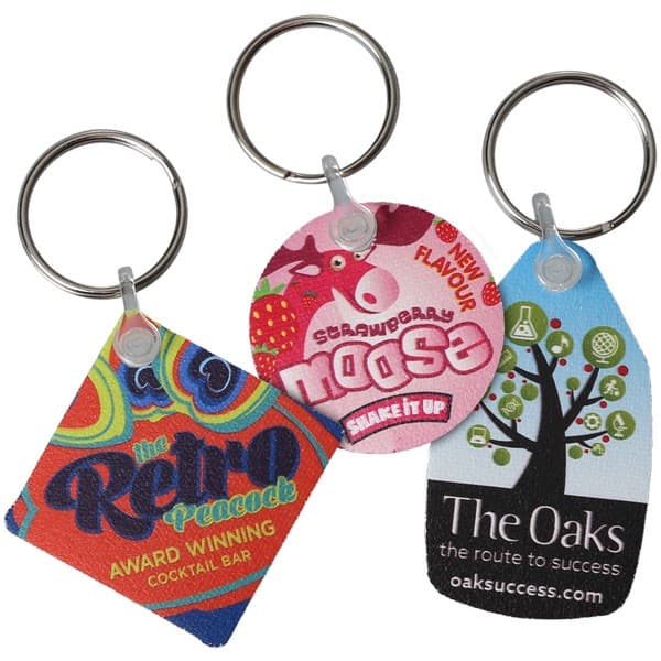 Custom Printed Foam-tuff Keyrings