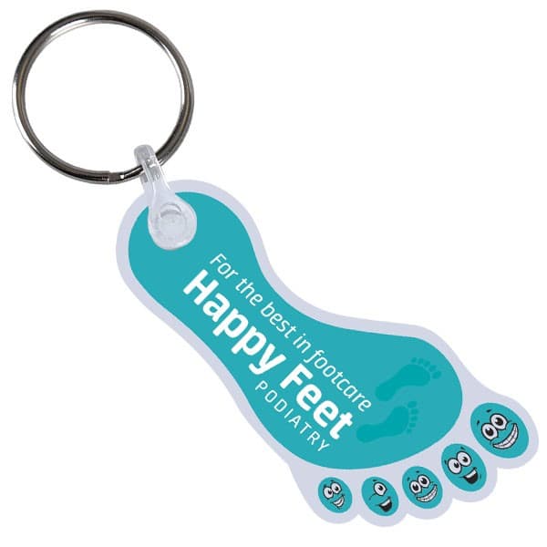 Custom Printed Flexible Plastic Keyring - Image 1