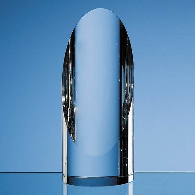 Custom Printed 16.5cm Optical Crystal Cylinder Award