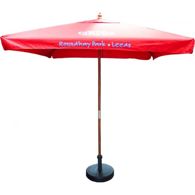 Custom Printed 2m Square Wooden Parasol