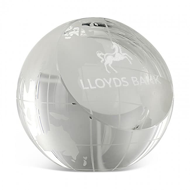 Custom Printed Crystal Globe