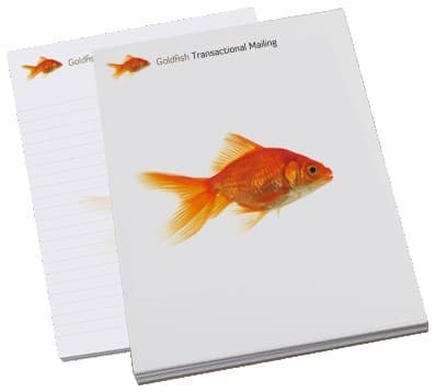 Custom Printed Writing Pad With Wrap Over Front Cover A6 50 sheets