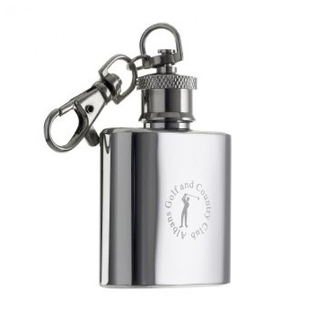 Custom Printed Hip Flask Keyring