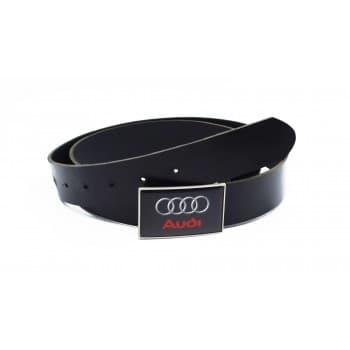 Leather Belt With Full Colour Logo Dome