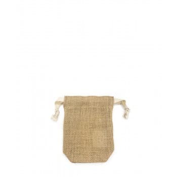 Small Jute Drawstring Pouch