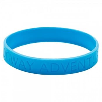 Recessed Logo Silicone Wristband Child Size